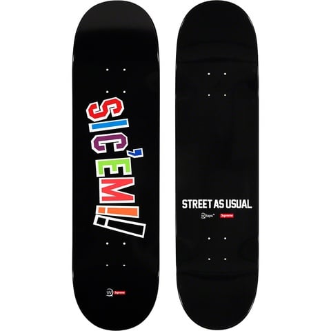 Supreme®/WTAPS® Sic'em! Skateboard Black Supreme®/WTAPS® Sic'em! Skateboard - Supreme