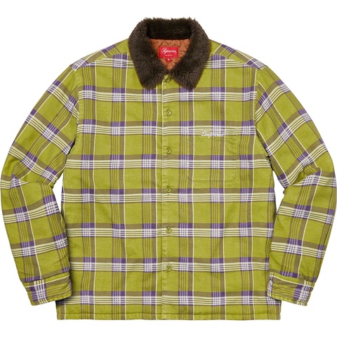 Faux Fur Collar Flannel Shirt - fall/winter 2021 - Supreme