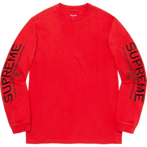 Supreme Intarsia Sleeve L/S Top - Red