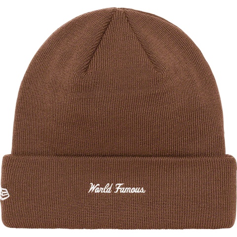 Supreme New Era® Box Logo Beanie - Dark Brown