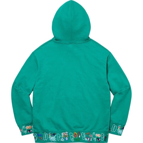 Supreme AOI Icons Hooded Sweatshirt - Dark Aqua