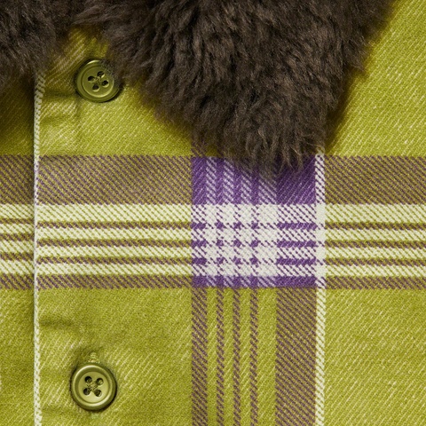 Faux Fur Collar Flannel Shirt - fall/winter 2021 - Supreme Faux Fur Collar Flannel Shirt - fall/winter 2021 - Supreme