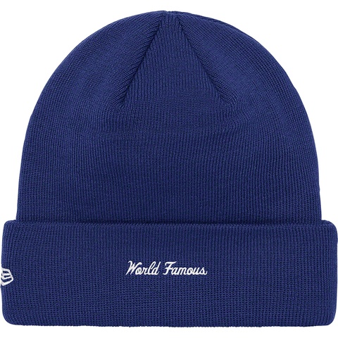 Supreme New Era® Box Logo Beanie - Washed Navy