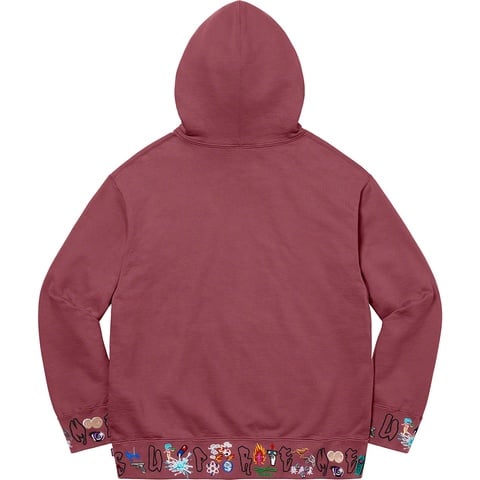 Supreme AOI Icons Hooded Sweatshirt - Plum