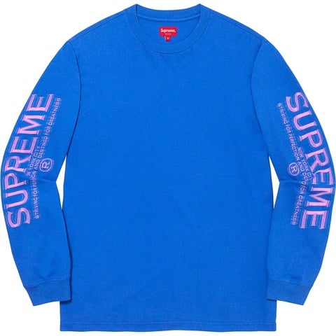 Supreme Intarsia Sleeve L/S Top - Blue