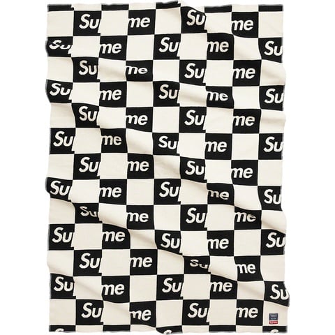 布団・毛布 Supreme Faribault Woolen Checkerboard Supreme®/Faribault Woolen Mill Checkerboard Wool Throw - Supreme
