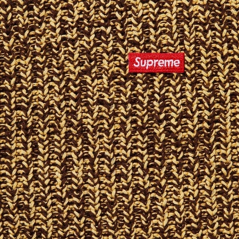 Supreme Mélange Rib Knit Sweater - Brown Mélange 