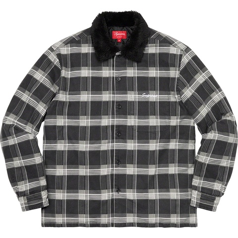 Faux Fur Collar Flannel Shirt - fall/winter 2021 - Supreme