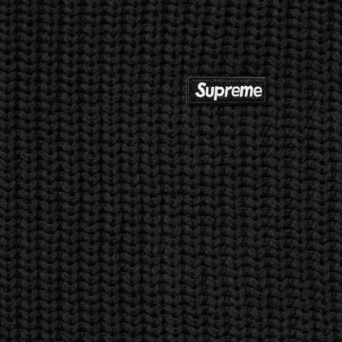 Supreme Mélange Rib Knit Sweater - Black