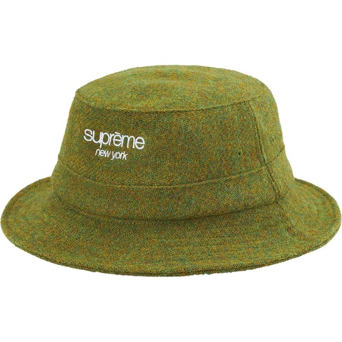 Supreme Harris Tweed Classic Logo Crusher - Olive