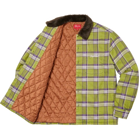 Faux Fur Collar Flannel Shirt - fall/winter 2021 - Supreme