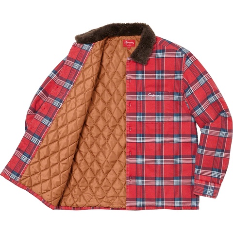 Faux Fur Collar Flannel Shirt - fall/winter 2021 - Supreme