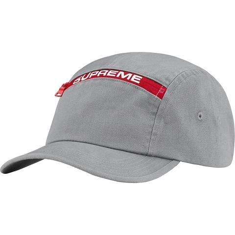Supreme Top Zip Camp Cap - Grey