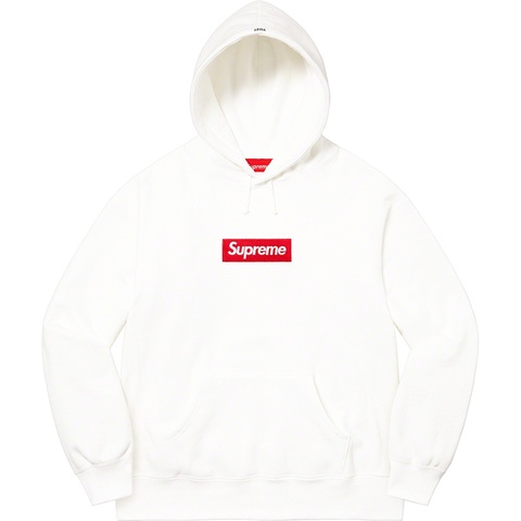 Supreme Box Logo Hooded Sweatshirt - White