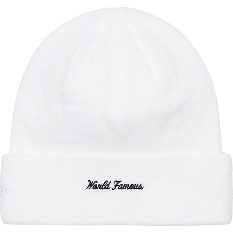 Supreme New Era® Box Logo Beanie - White