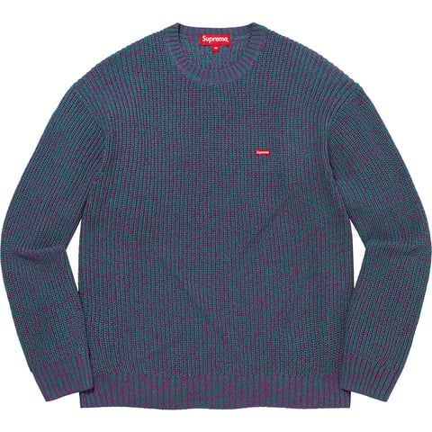 Supreme Mélange Rib Knit Sweater - Teal Mélange 