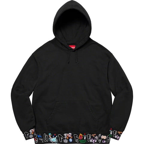 Supreme AOI Icons Hooded Sweatshirt - Black