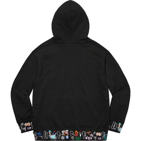 Supreme AOI Icons Hooded Sweatshirt - Black