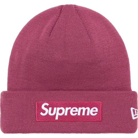 Supreme New Era® Box Logo Beanie - Plum