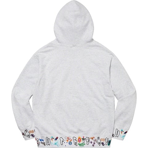 Supreme AOI Icons Hooded Sweatshirt - Ash Grey