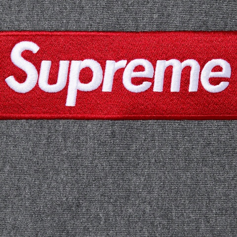 Supreme Box Logo Hooded Sweatshirt - Charcoal