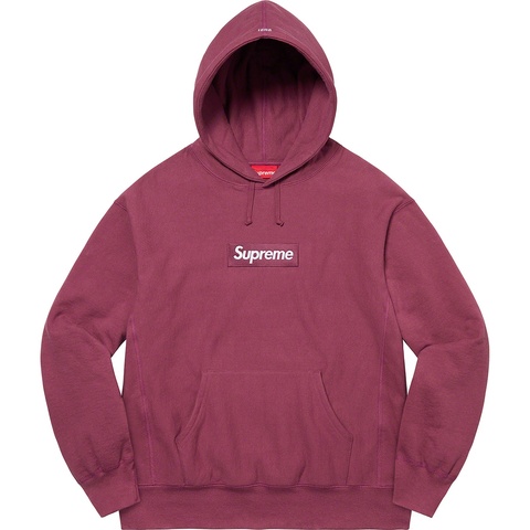 Supreme Box Logo Hooded Sweatshirt - Plum