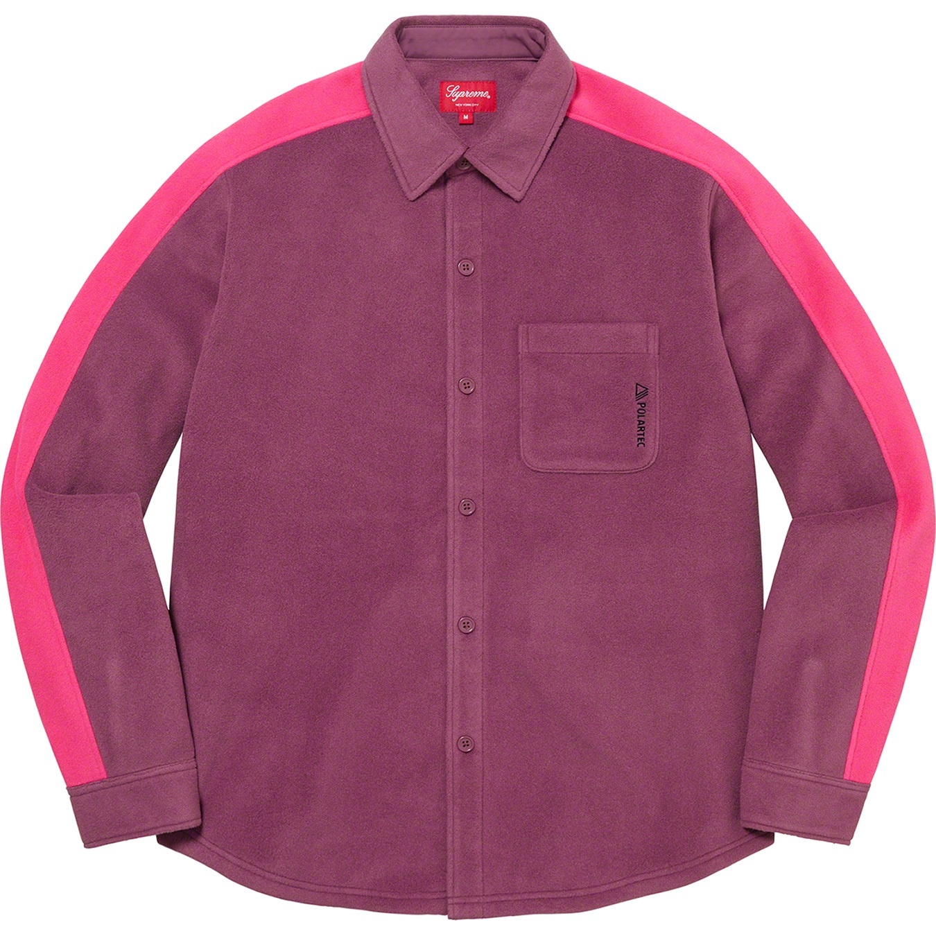 Supreme Polartec Shirt (FW21) - Light Plum - $138