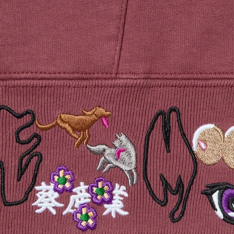 Supreme AOI Icons Hooded Sweatshirt - Plum