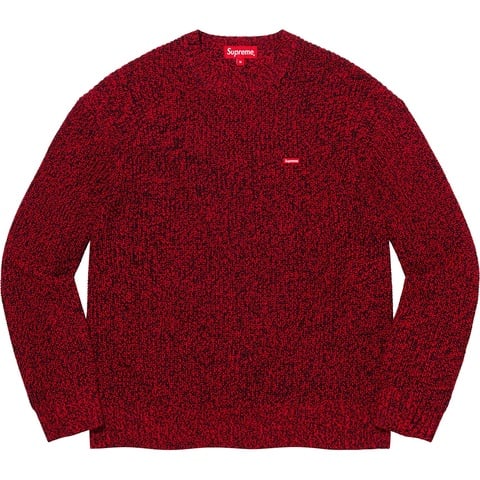 Supreme Mélange Rib Knit Sweater - Red Mélange 