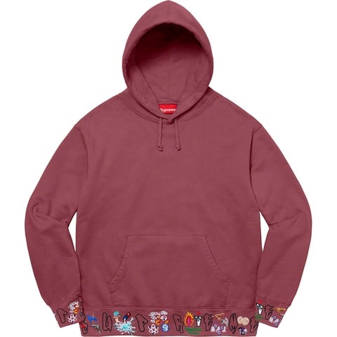 Supreme AOI Icons Hooded Sweatshirt - Plum