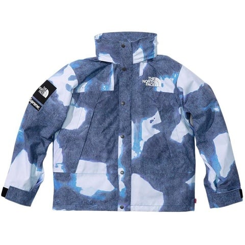 Supreme®/The North Face® Bleached Denim Print Mountain Jacket