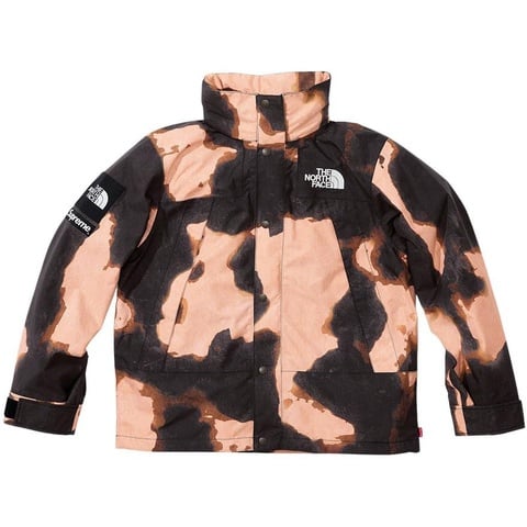 Supreme®/The North Face® Bleached Denim Print Mountain Jacket