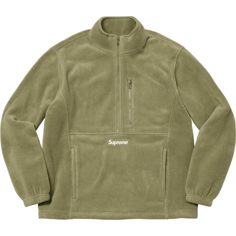 Supreme Polartec® Half Zip Pullover - Light Olive