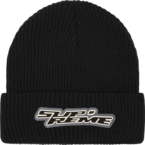 Supreme Raised Logo Patch Beanie - Black