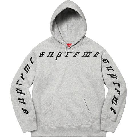 Raised Embroidery Hooded Sweatshirt - Supreme