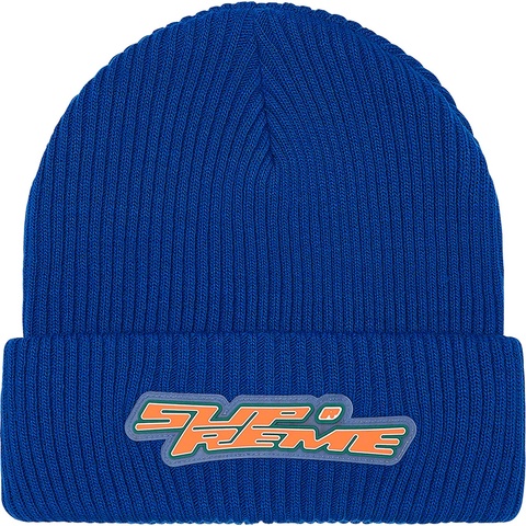 Supreme Raised Logo Patch Beanie - Royal
