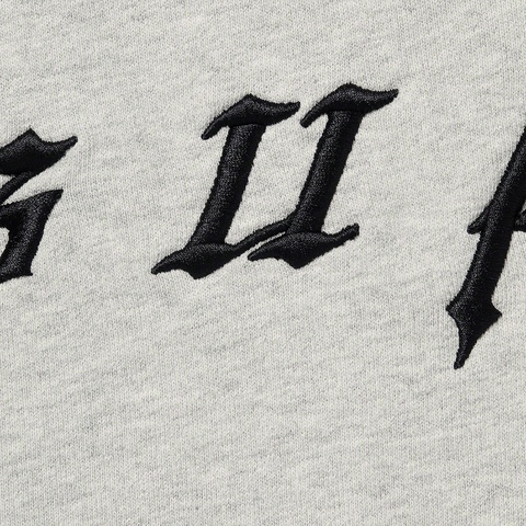 Supreme Raised Embroidery Hooded Sweatshirt - Heather Grey