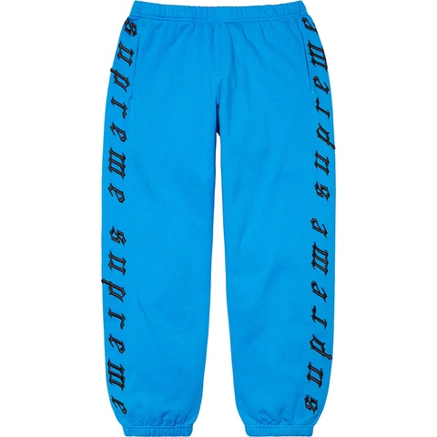 Supreme Raised Embroidery Sweatpant - Bright Royal