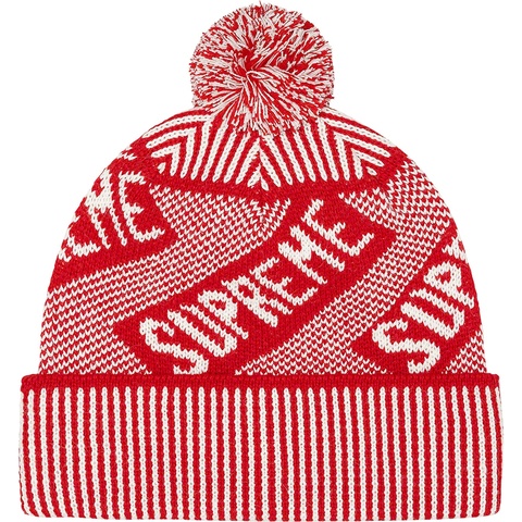 Supreme Banner Beanie - Red