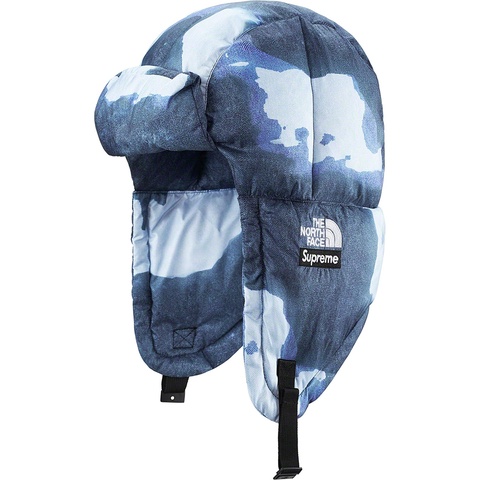 Supreme Supreme®/The North Face® Bleached Denim Print Nuptse Trooper - Indigo