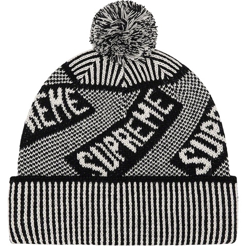 Supreme Banner Beanie - Black