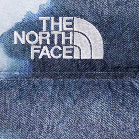 Supreme Supreme®/The North Face® Bleached Denim Print Nuptse Jacket - Indigo