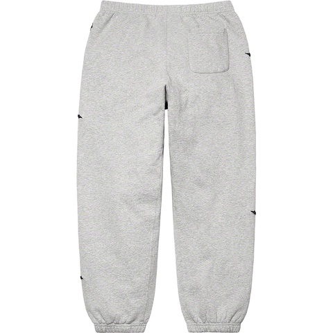 Supreme Raised Embroidery Sweatpant - Heather Grey
