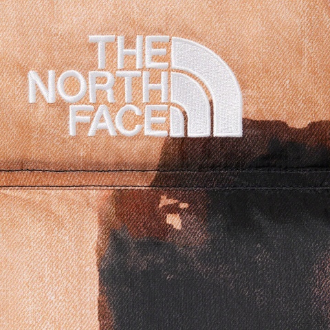 Supreme Supreme®/The North Face® Bleached Denim Print Nuptse Jacket - Black
