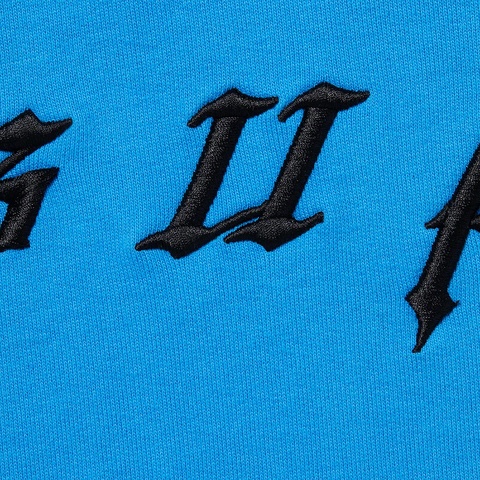 Supreme Raised Embroidery Hooded Sweatshirt - Bright Royal
