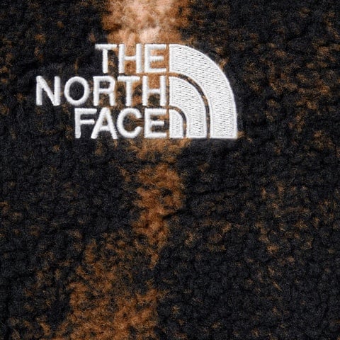 Supreme Supreme®/The North Face® Bleached Denim Print Fleece Jacket - Black