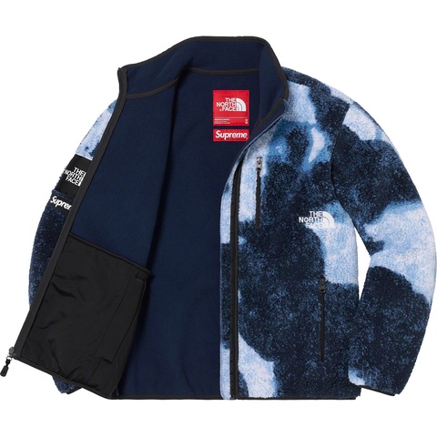 Supreme®/The North Face® Bleached Denim Print Fleece Jacket - Supreme