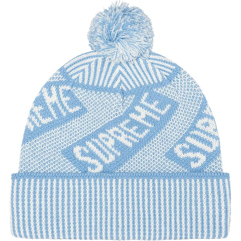 Supreme Banner Beanie - Light Blue