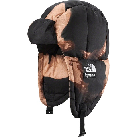 Supreme Supreme®/The North Face® Bleached Denim Print Nuptse Trooper - Black