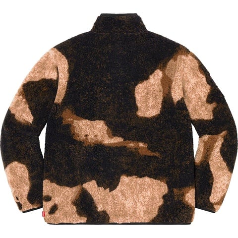 Supreme®/The North Face® Bleached Denim Print Fleece Jacket - Supreme